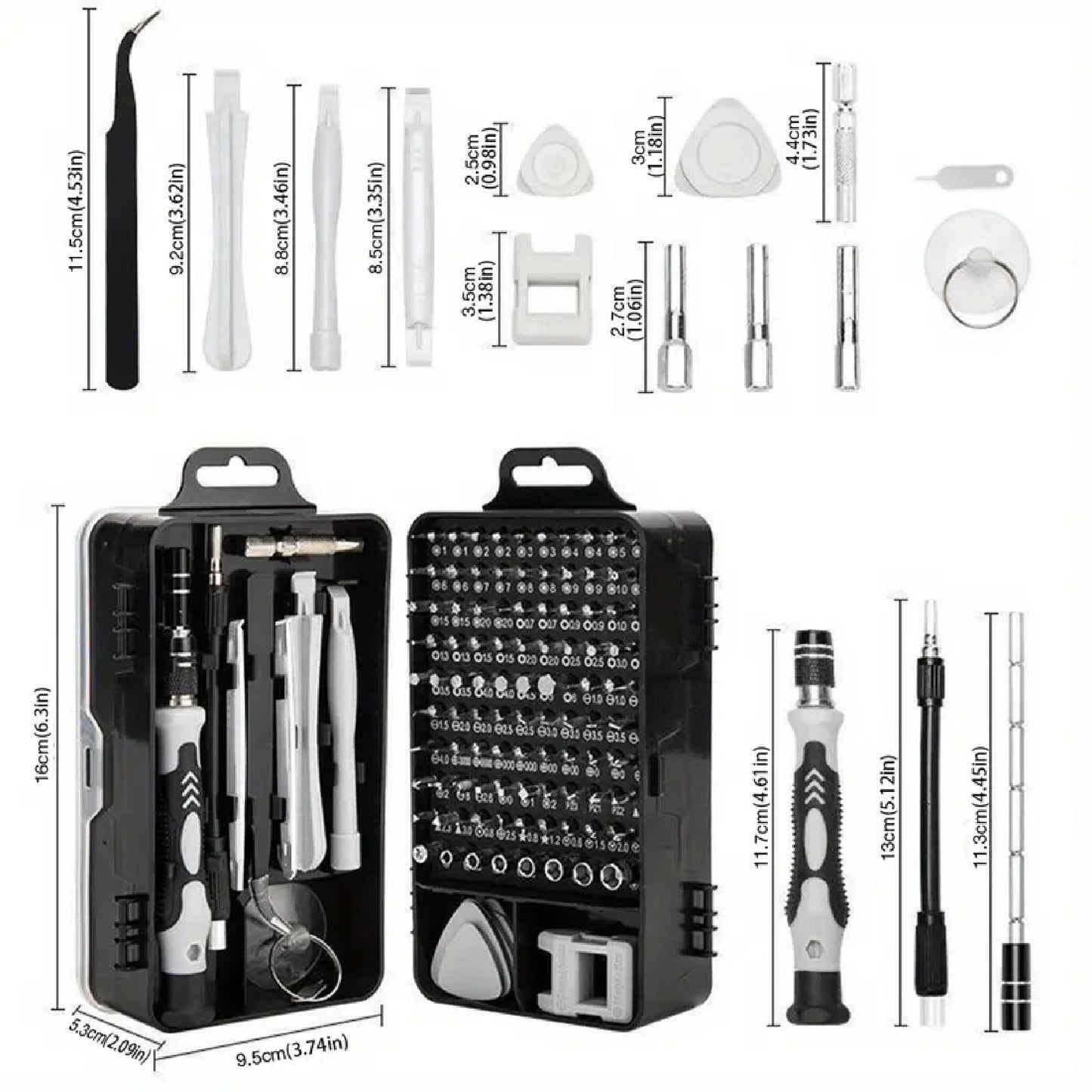 Set destornillador x115 piezas