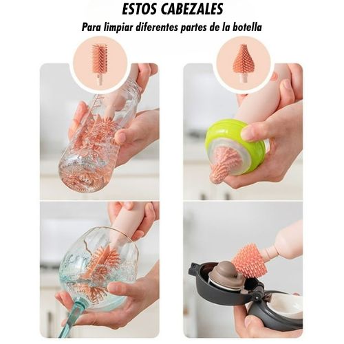 Cepillo eléctrico para lavar termos y teteros