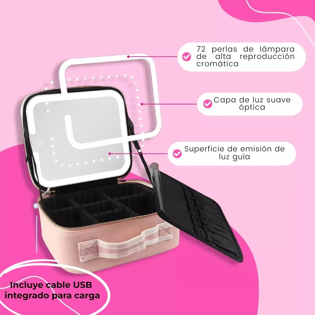 Organizador Maquillaje Con Espejo