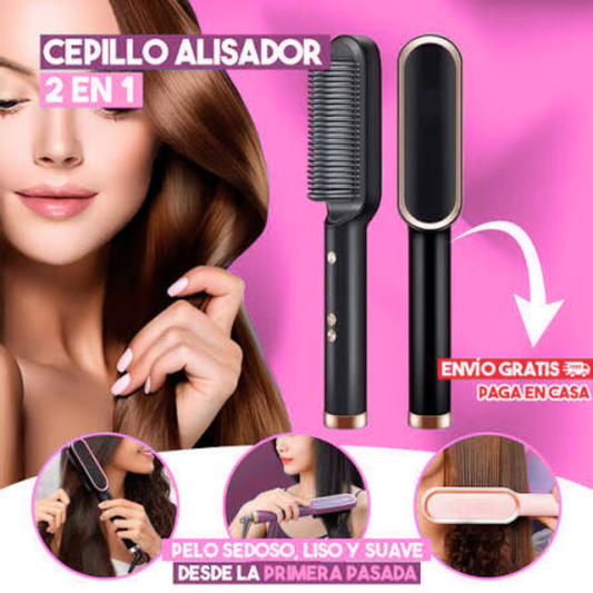 Cepillo Alisador Eléctrico – Peinado rápido y controlado