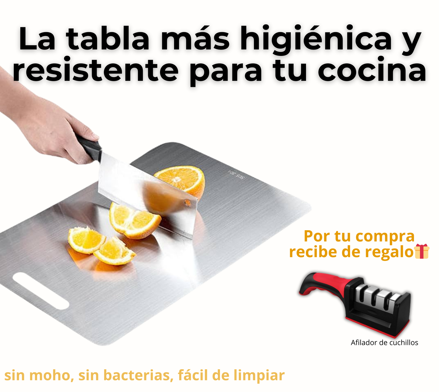 Tabla De Acero Inoxidable + Regalo🎁