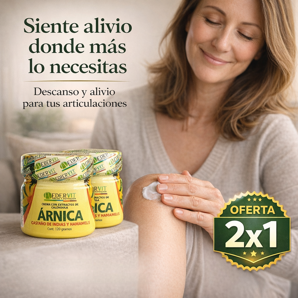 Crema De Arnica Alivio Dolores Oferta 2x1