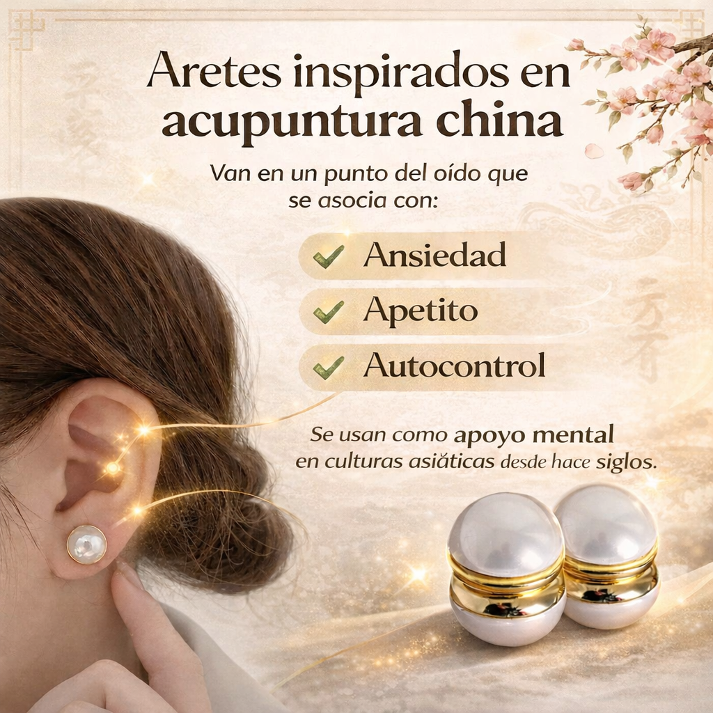 Aretes Magnéticos de Acupuntura China