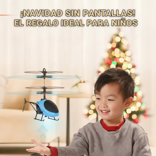 El helicóptero que entretiene sin pantallas